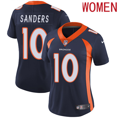 2019 Women Denver Broncos #10 Sanders blue Nike Vapor Untouchable Limited NFL Jersey